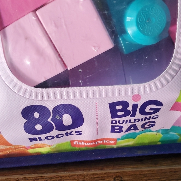 Fisher-Price Mega Bloks 80-Piece Set - Pink, Blue, Green - Picture 2 of 5